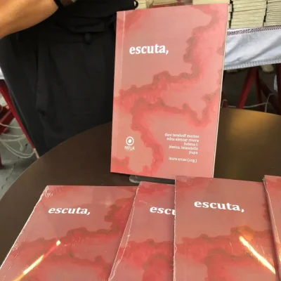Lançamento e tarde de autógrafos Escuta, na Feira do Livro  29.06.2024​